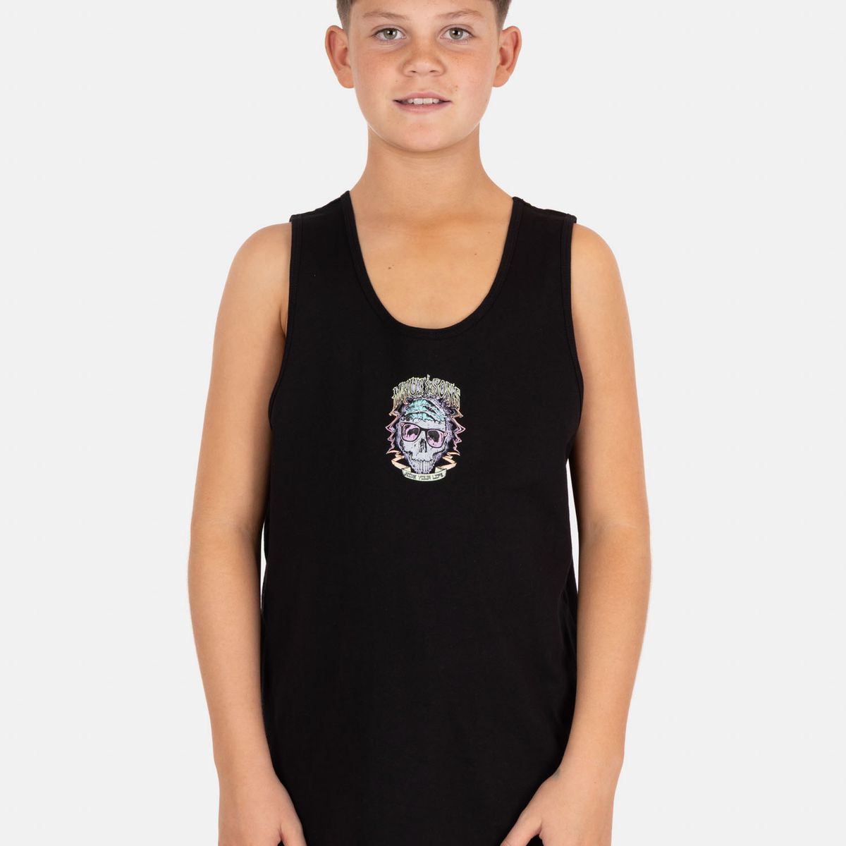 MAUI AND SONS - Polera SM Tribalz Negro Infantil Maui And Sons