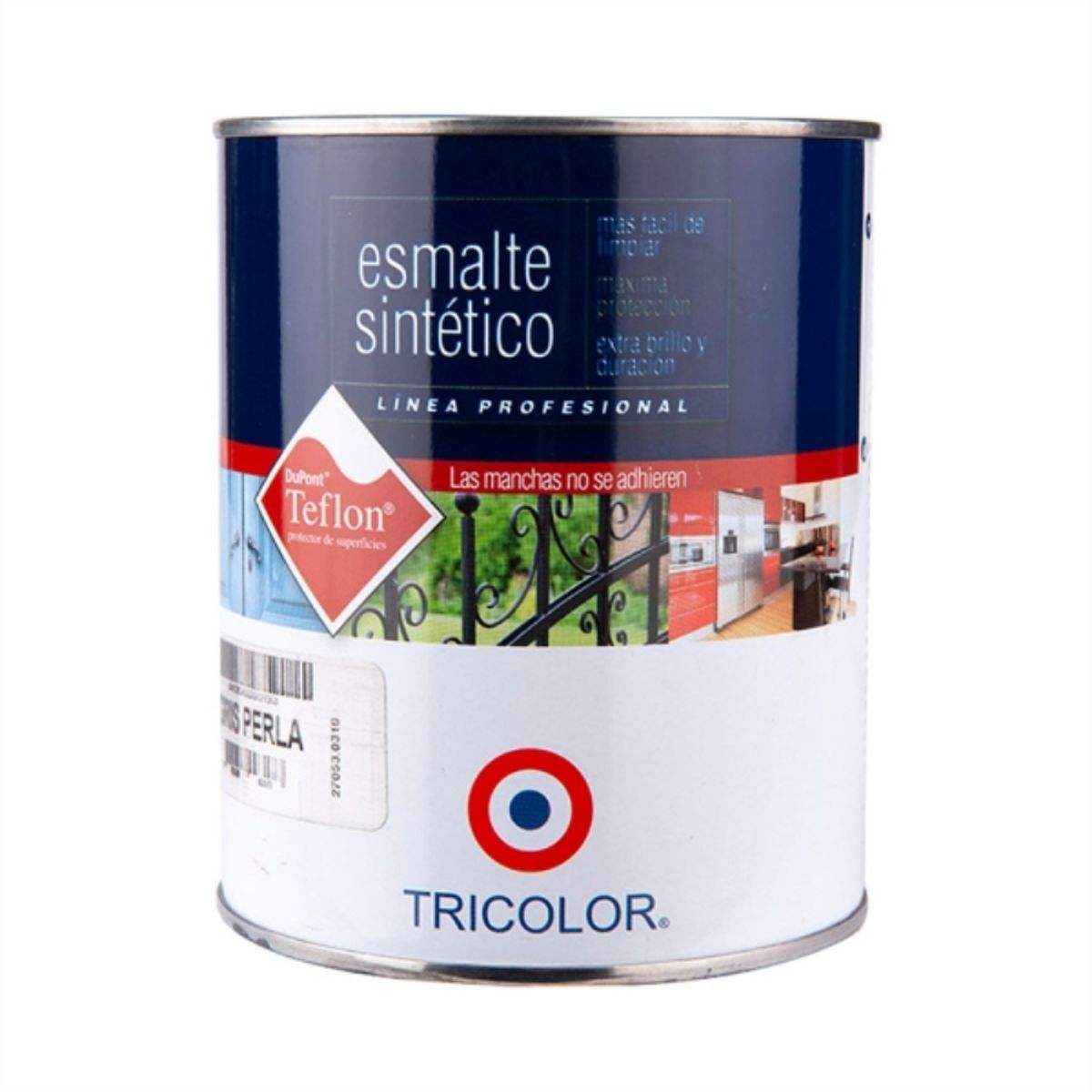 TRICOLOR - Esmalte sintético Profesional aluminio 1/4 gal