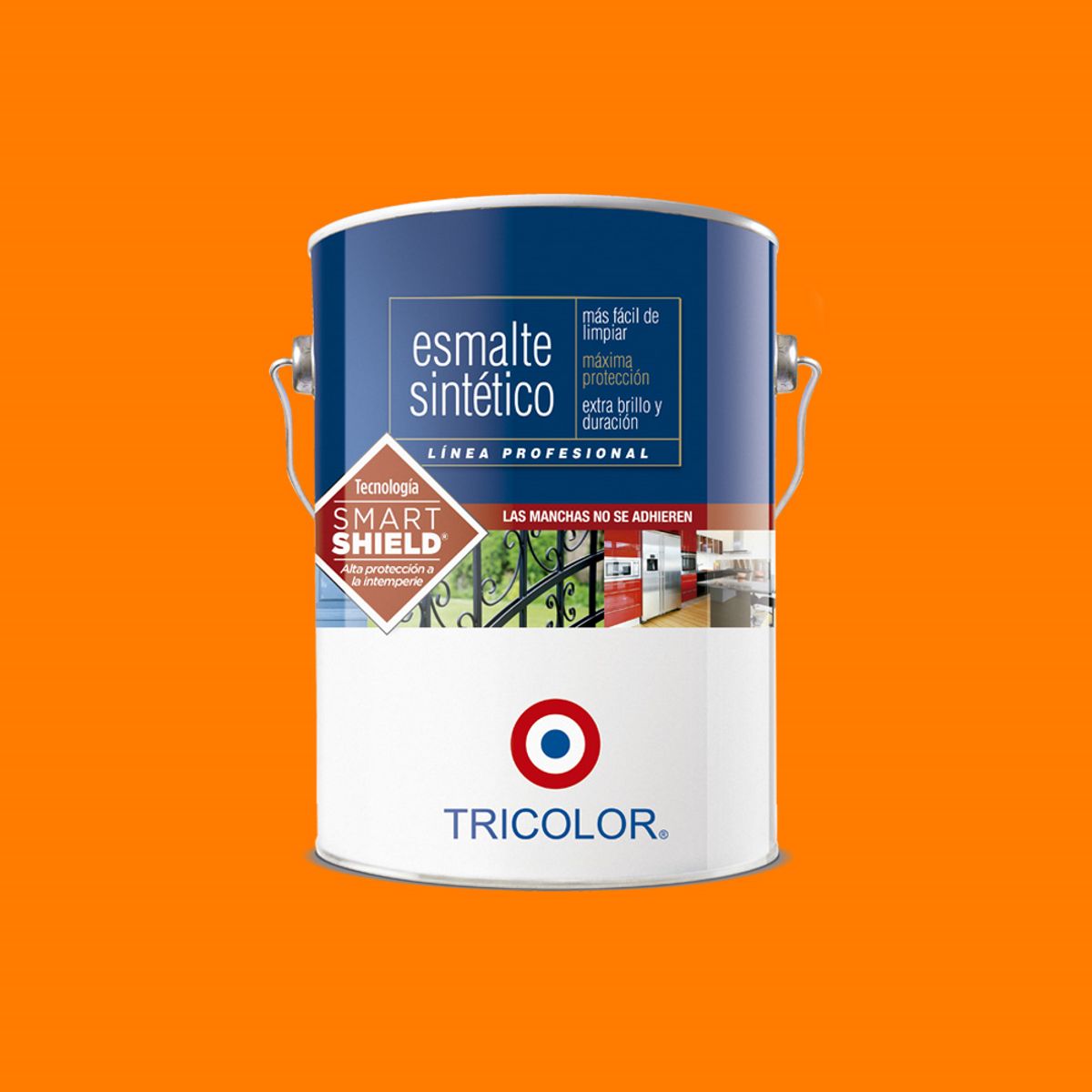 TRICOLOR - Esmalte sintético Profesional naranja 1 gal