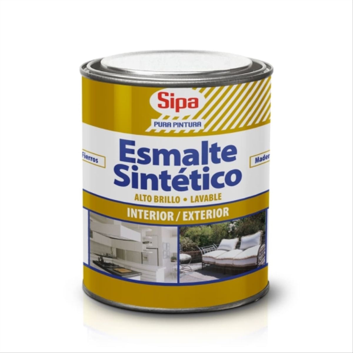SIPA - Esmalte sintético blanco 1/4 gal