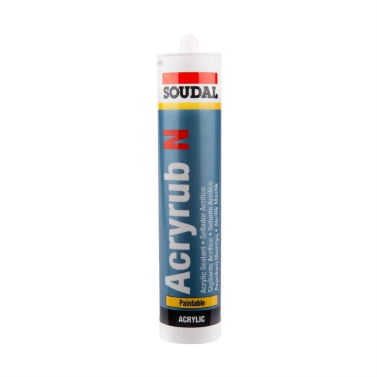 SOUDAL - Silicona universal acética aluminio 300 ml