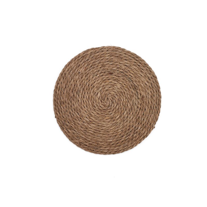 HOME LOGICS - Set 4 Individuales Mesa Redondo Natural Yute Home Logics
