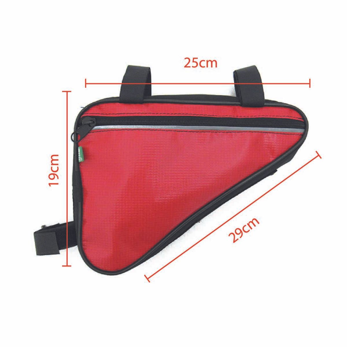 ONWHEELS - BOLSO TRIÁNGULO IMPERMEABLE DOS POSICIONES ROJO