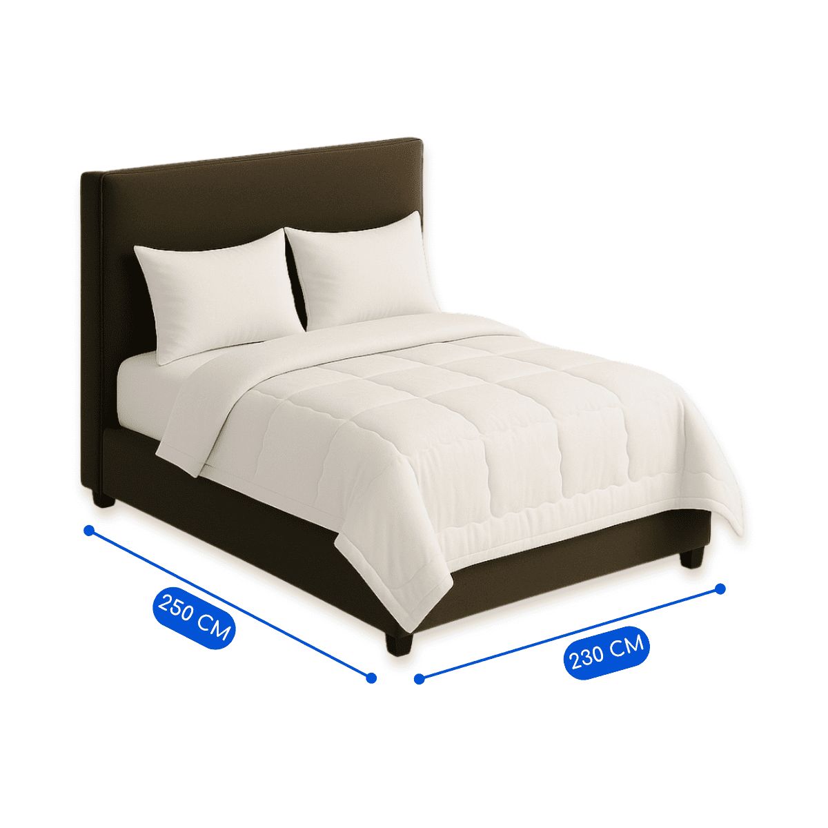 GUIZA - Plumón Edredón Nórdico King 250x230 100% Algodón Guiza