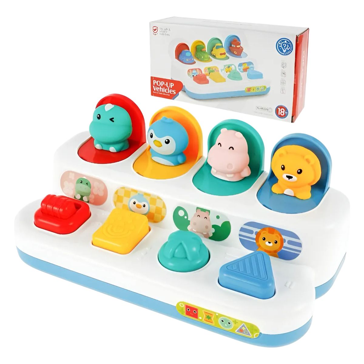 GENERICO - Juego Pop Up Didáctico Animales Montessori Primera Infancia