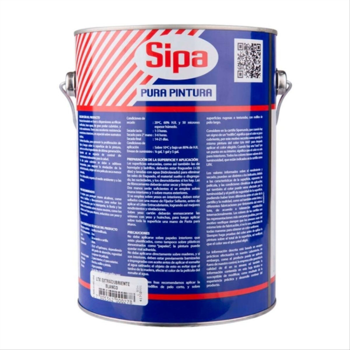 SIPA - Látex extracubriente blanco 1 gal