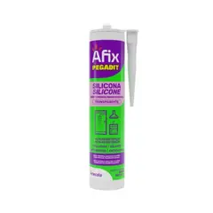 AFIX - Silicona baños y cocinas transparente 280 ml