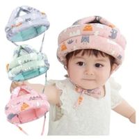 Gorro Protector Cabeza Acolchado Anti Golpes Bebé Color Niña