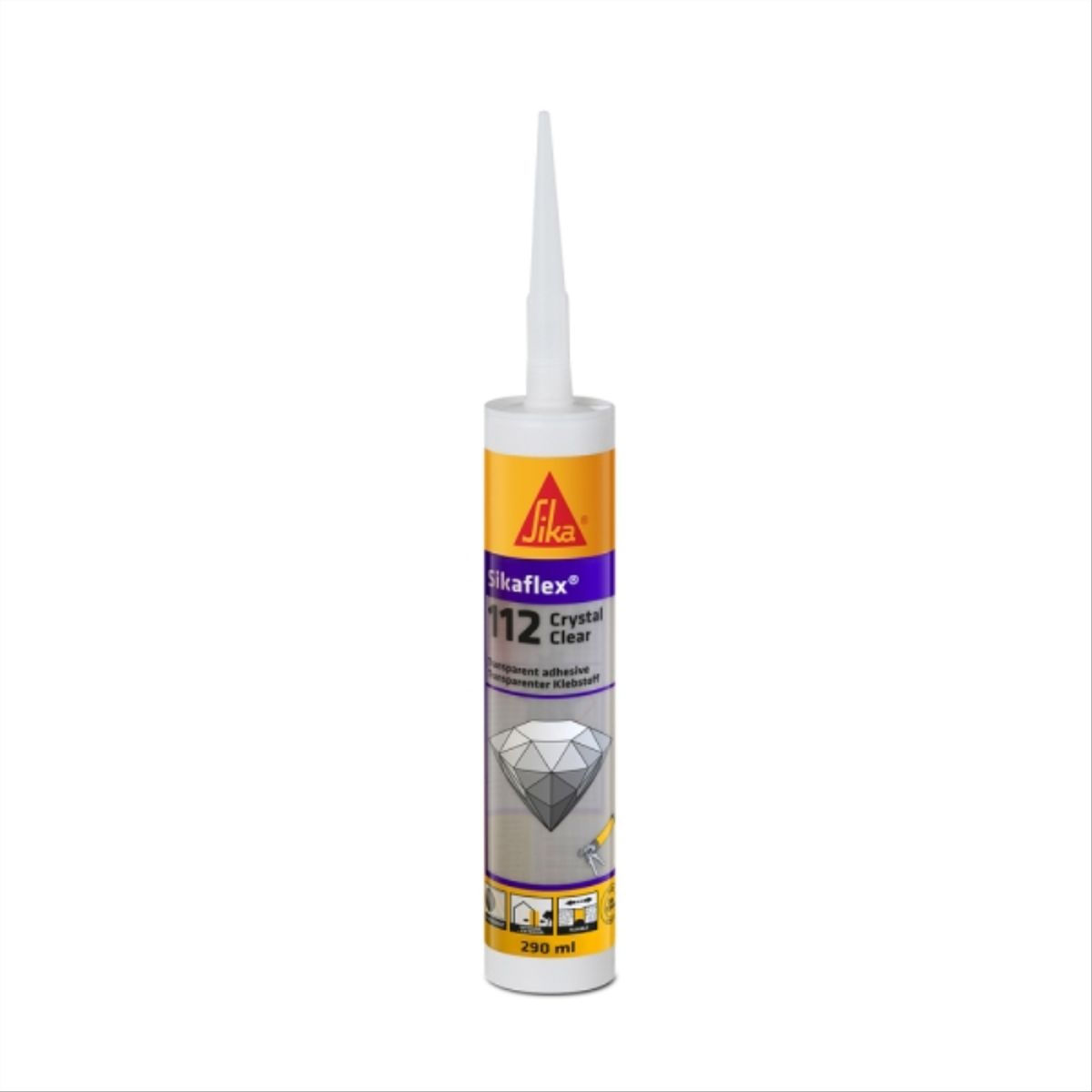 SIKA - Sellador adhesivo poliuretano Sikaflex 11-FC crystal 290 ml