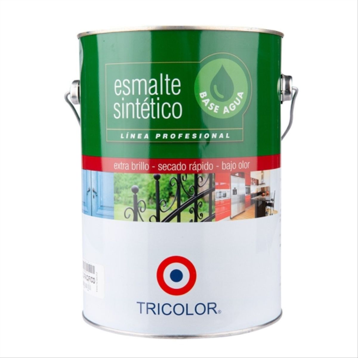 TRICOLOR - Esmalte sintético base agua azul pacífico 1 gal