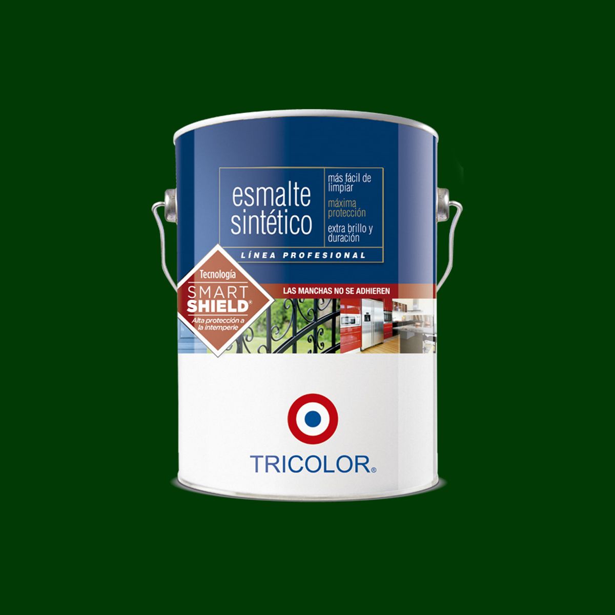 TRICOLOR - Esmalte sintético Profesional verde trébol 1 gal