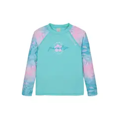 H2O WEAR - Traje de Baño Niña Polera UV50 MLarga Calipso - Celeste