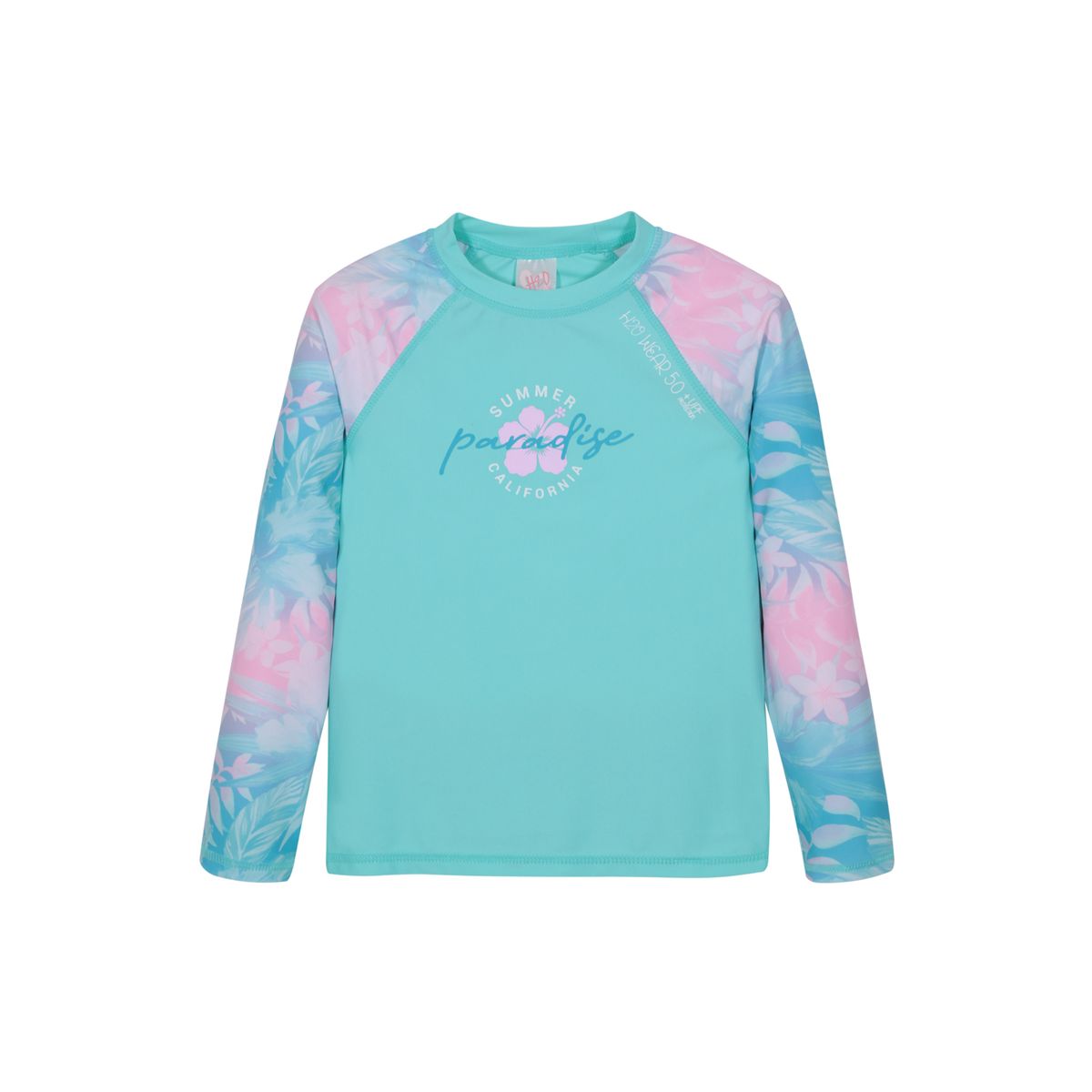 H2O WEAR - Traje de Baño Niña Polera UV50 MLarga H2O Wear Calipso - Celeste