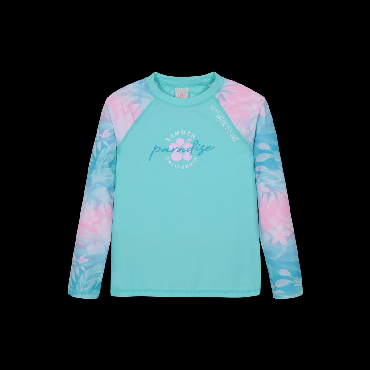 H2O WEAR - Traje de Baño Niña Polera UV50 MLarga H2O Wear Calipso - Celeste