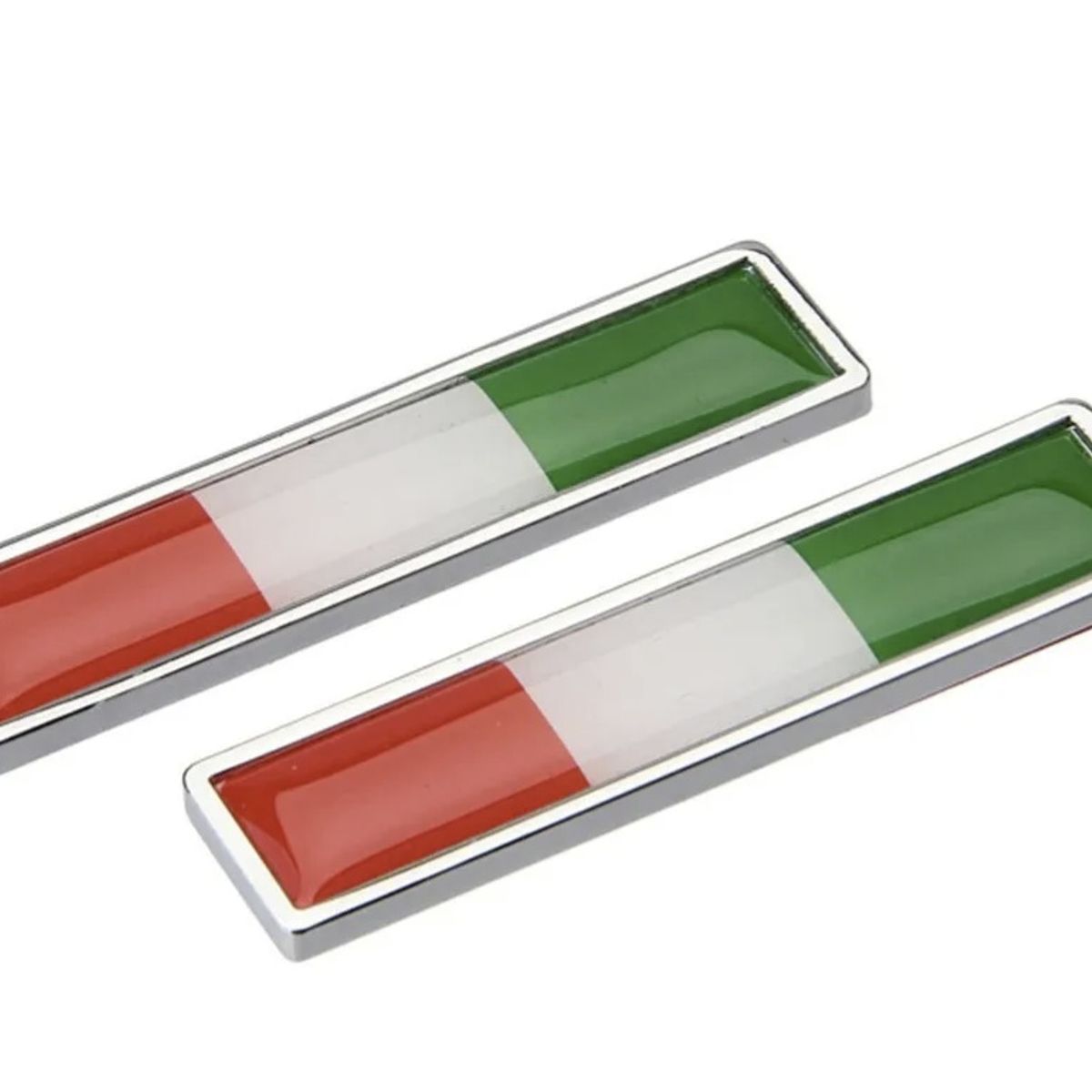 GENERICO - Par Insignia Logo Adhesivo Bandera Italia Italiana