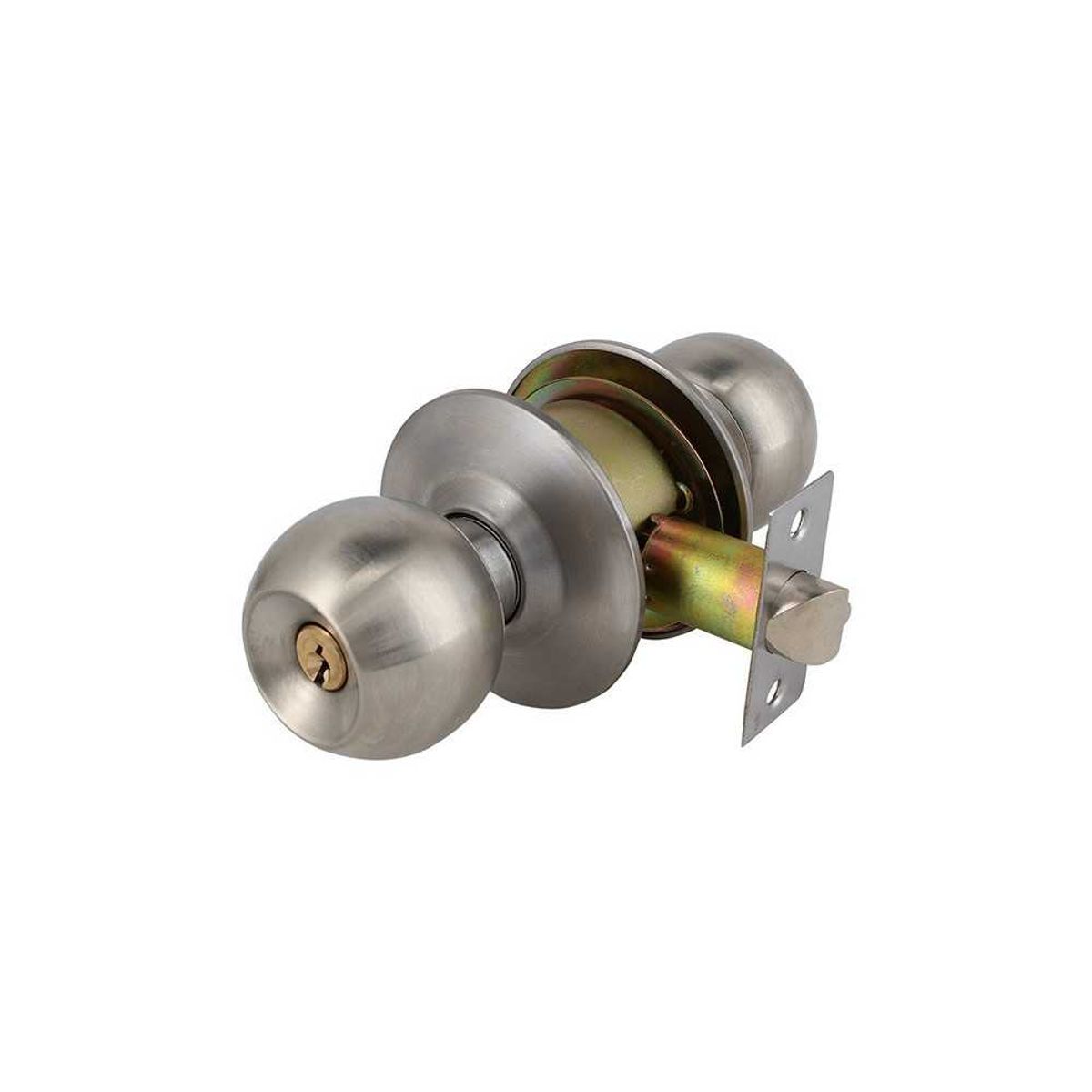 OISTER - Cerradura Cilíndrica 35 a 55mm (P/Dormitorio) Acero Inox  Oister