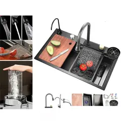 GENERICO - Combo Lavaplatos Empotrado 80x45x21cm Acero Inoxidable Lavavaso