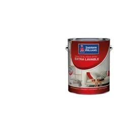 SHERWIN WILLIAMS - Esmalte al agua extra lavable blanco 1 gal