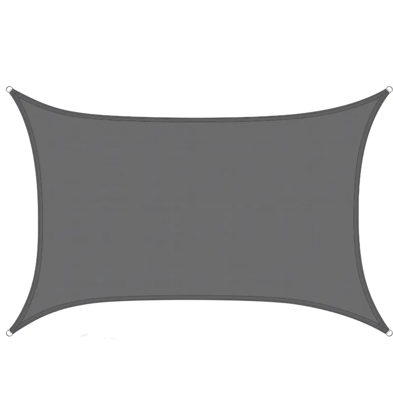 GENERICO - Toldo Vela Sombra Cuadrado 4x4 Gris