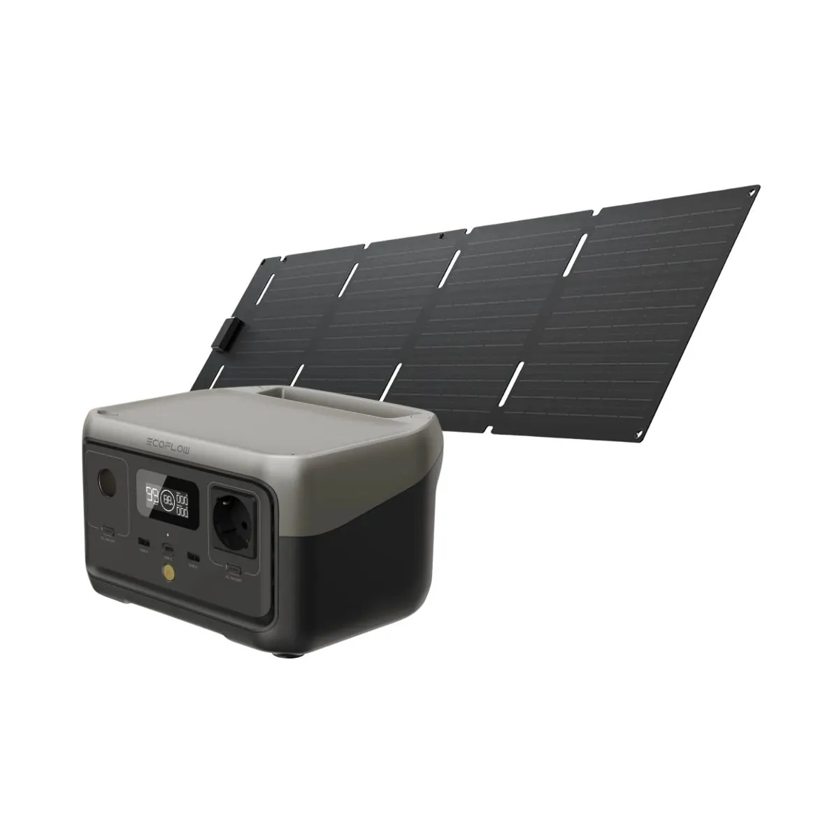 ECOFLOW - EcoFlow Generador River 2 +  Panel Solar 60W