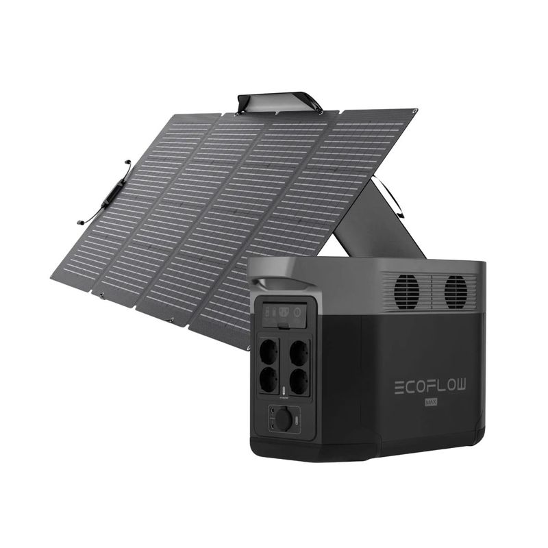 ECOFLOW - EcoFlow Generador Delta 2 Max + 220W Panel Solar