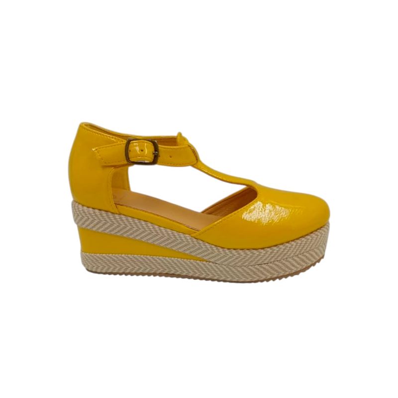 HERIEL - Zapato Panchita Amarillo Charol