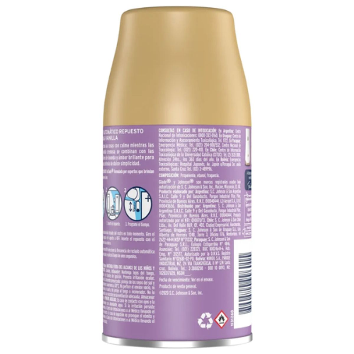 GLADE - Glade Automático Repuesto Lavanda y Vainilla 270 ml