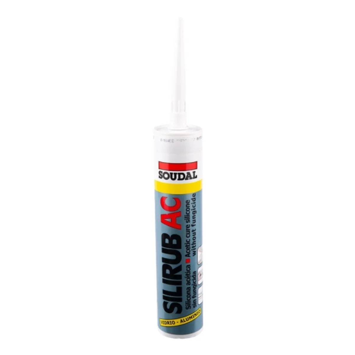 SOUDAL - Silicona universal acética transparente 300 ml