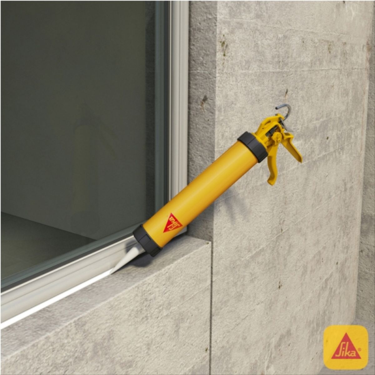 SIKA - Silicona neutra Sikasil-C para construcción transparente 300 ml