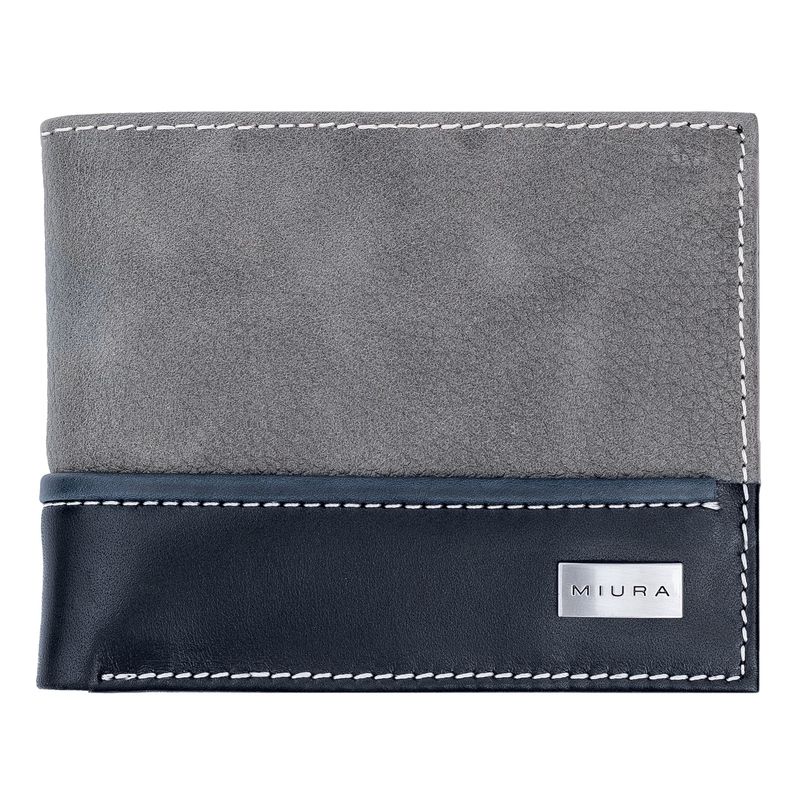 MIURA - Billetera Hombre Miura Mod Luciano Cuero Natural con protección RFID