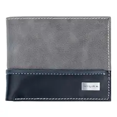 MIURA - Billetera Hombre Mod Luciano Cuero Natural con protección RFID
