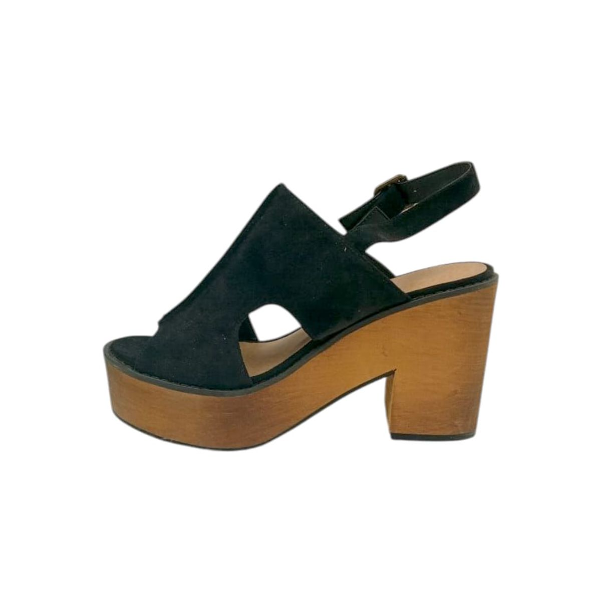 HERIEL - Sandalia Negra Plataforma Mujer