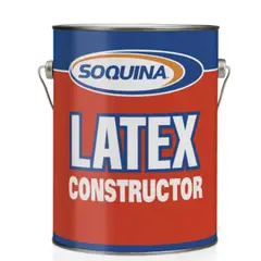 SOQUINA - Pintura Latex Constructor Antihongos Galón Celeste Pintura