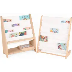 JUGUETERIA ESTELAR - Librero Montessori Tela y Madera