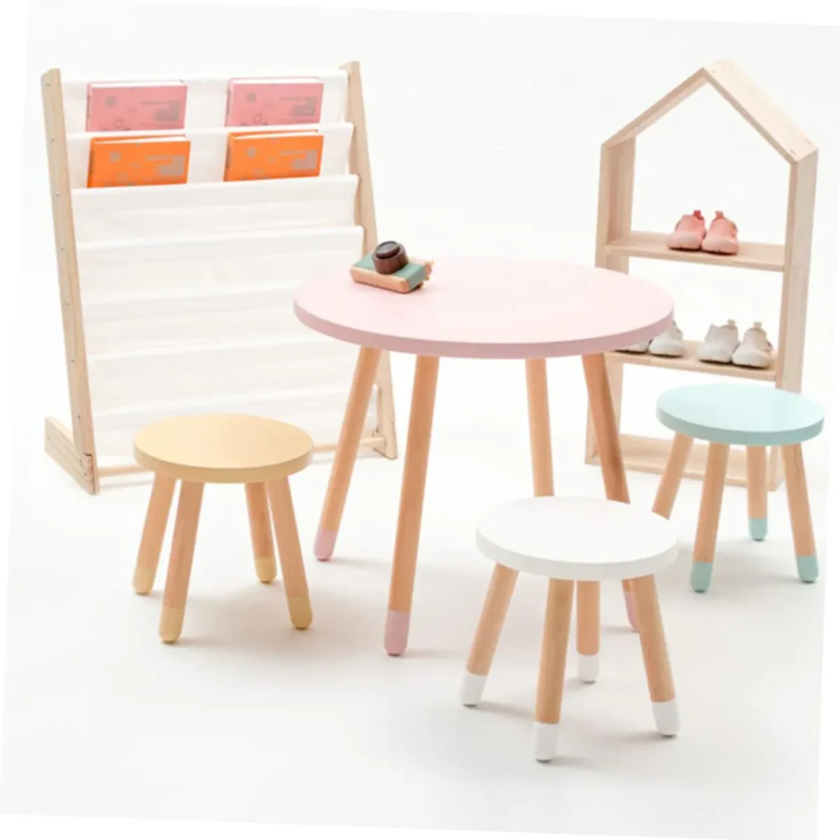 JUGUETERIA ESTELAR - Librero Montessori Tela y Madera