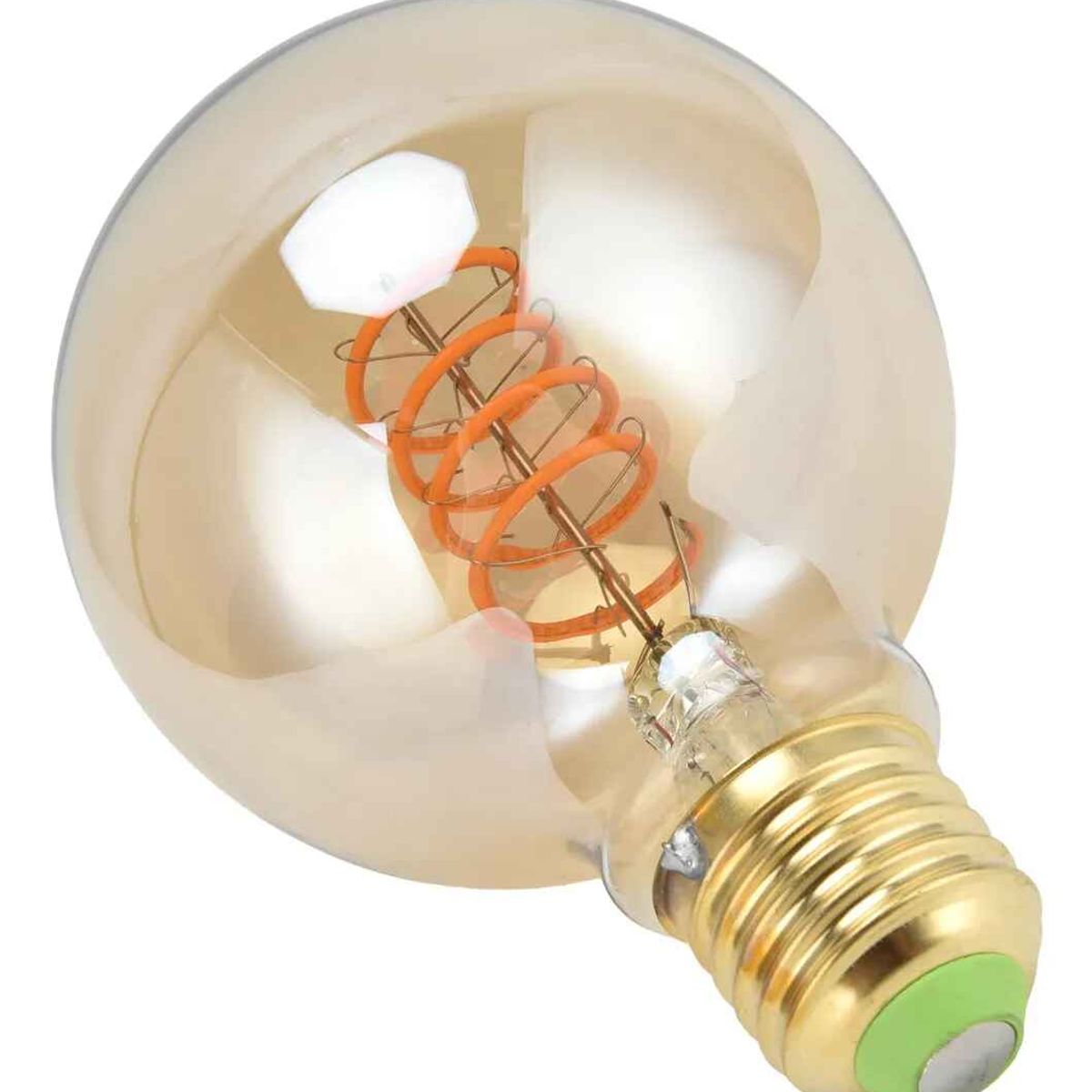 Ampolleta Led G80 Vintage 4w E27 2700k Ambar Luz Amarillo, marca GENERICO - Foto Principal