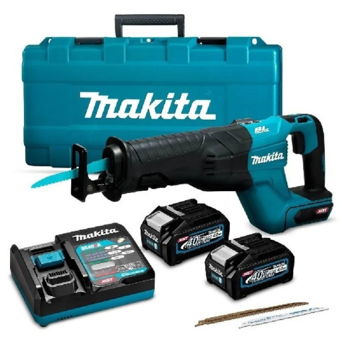 Sierra Sable Inalambrica Makita 40v + Bl4040x2+dc40ra Jr001g, marca MAKITA - Foto Principal