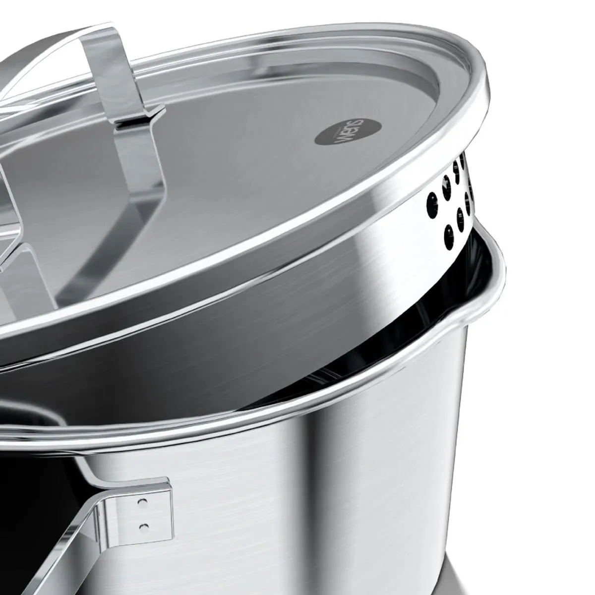 WENS - Batería de Cocina 7 Piezas Acero Inoxidable 550-7SS