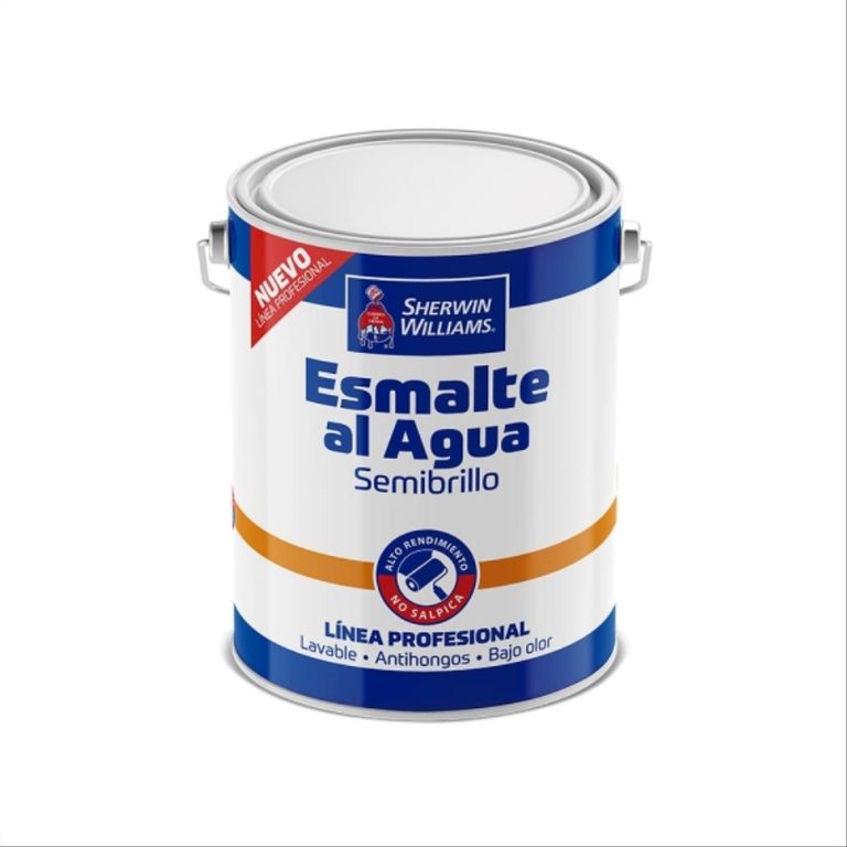 Esmalte al agua Profesional semibrillo blanco 1 gal