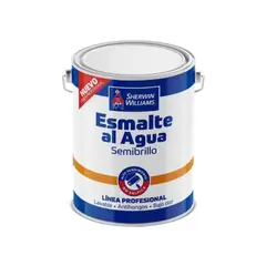 SHERWIN WILLIAMS - Esmalte al agua Profesional semibrillo blanco 1 gal