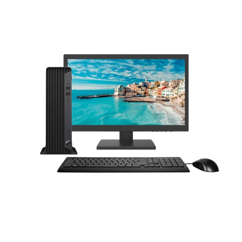 HP - KIT MONITOR + PC HP 800 G6 SFF (i3-10ma 8GB 256GB SSD) - Reacondicionado Grado A