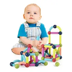 GENERICO - Juego De Construcción Con Forma De Palos Bolas Magnéticas