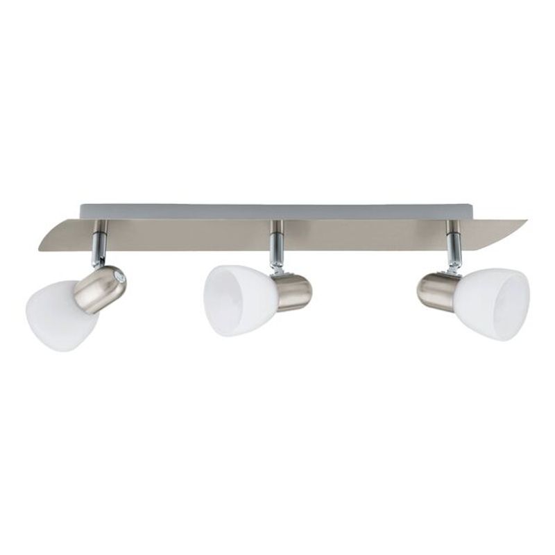 EGLO - Foco Sobrepuesto paredtecho Enea Eglo acero 70MM 3X40W E14 Cód90985