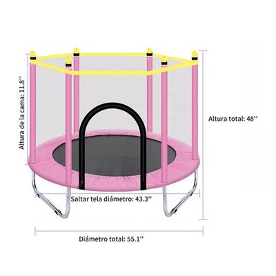 Imagen 2 del producto CAMA ELASTICA TRAMPOLIN SALTARINA ROSADA