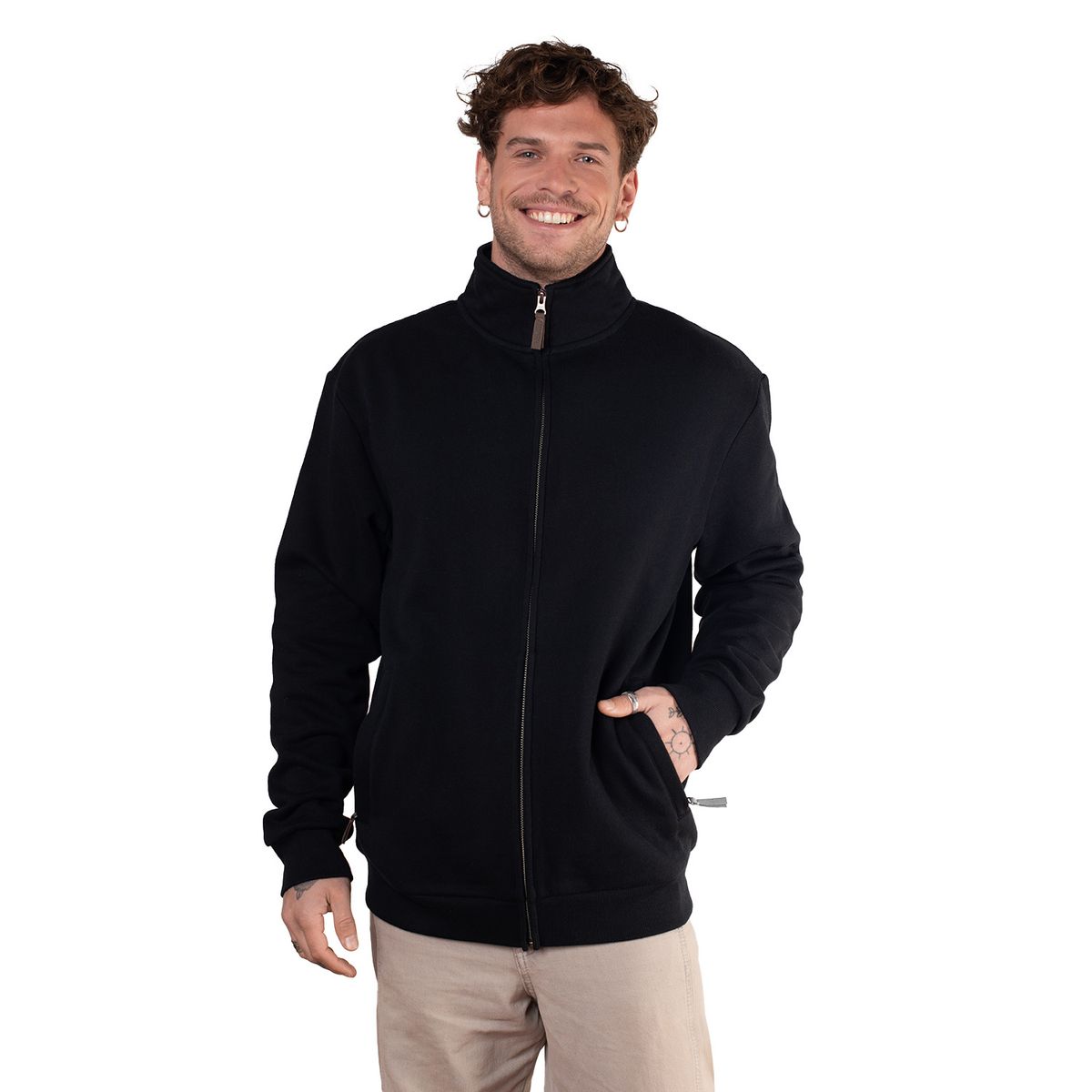 LENGA - Polerón Hombre Bollén Sustentable Con Cuello Lenga ®