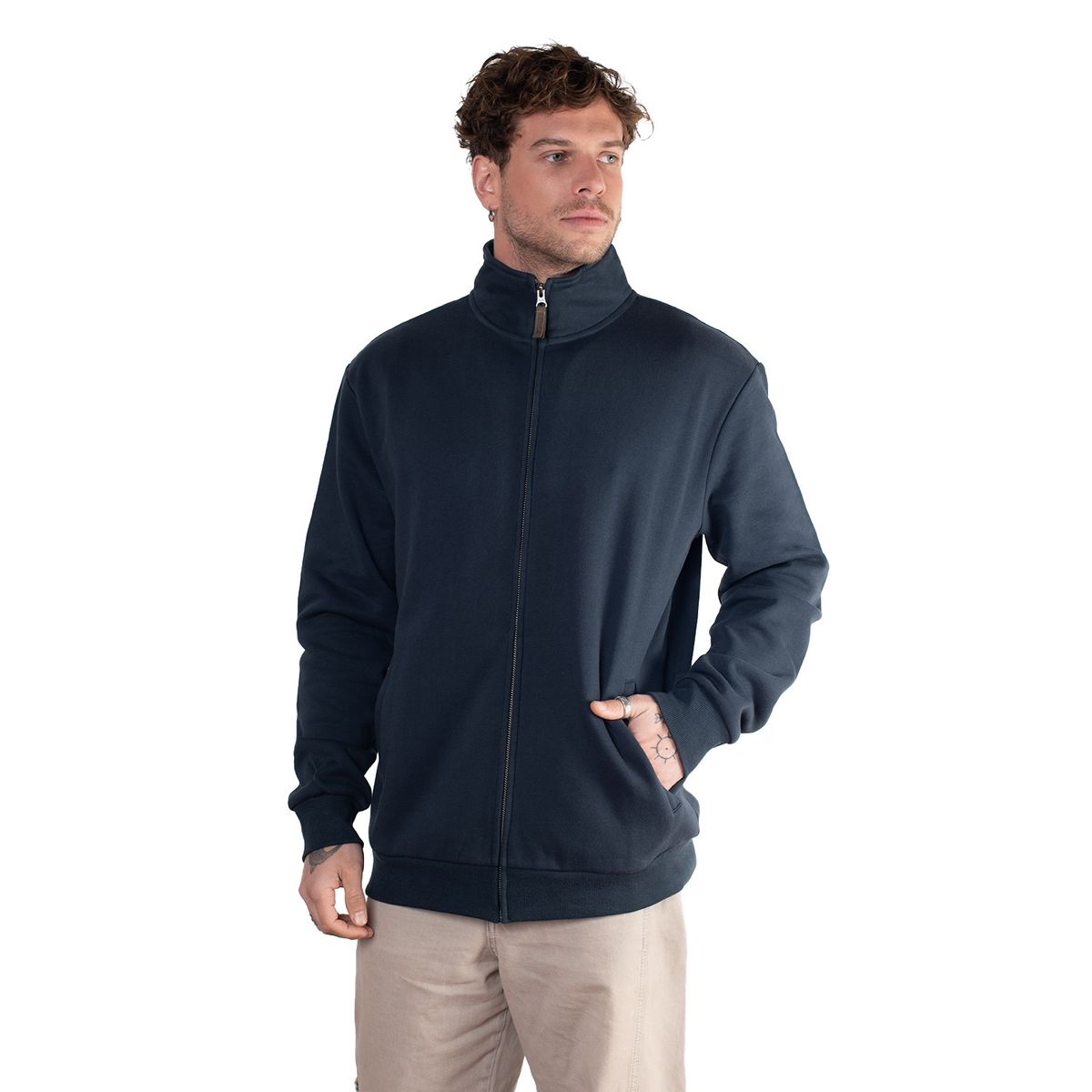 LENGA - Polerón Hombre Bollén Sustentable Con Cuello Lenga ®