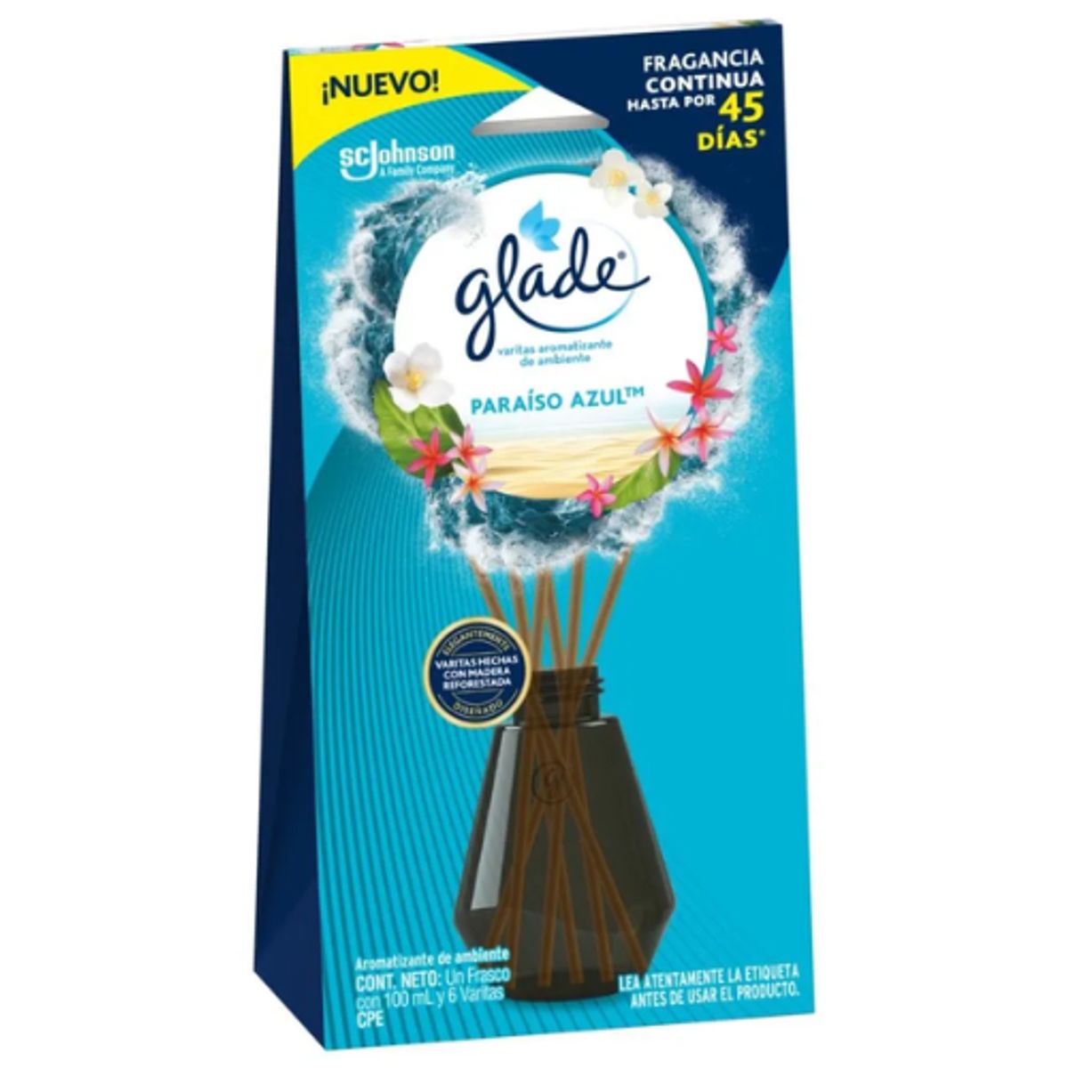 GLADE - Glade Varitas Aromáticas Paraíso Azul 100 ml