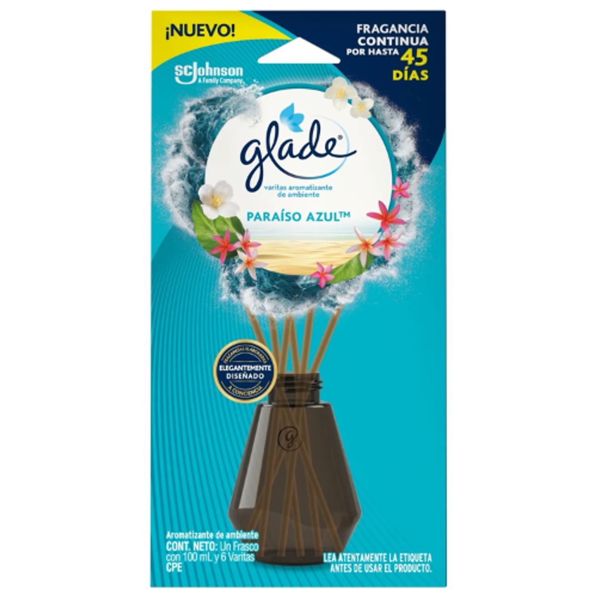 GLADE - Glade Varitas Aromáticas Paraíso Azul 100 ml