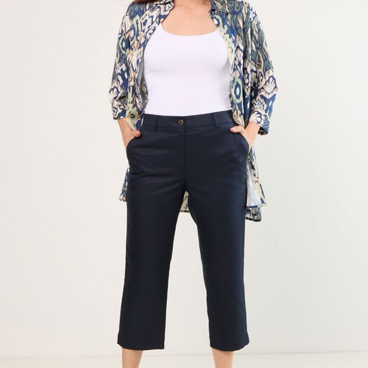 MA GRIFFE - Pantalon Mujer Azul Magriffe