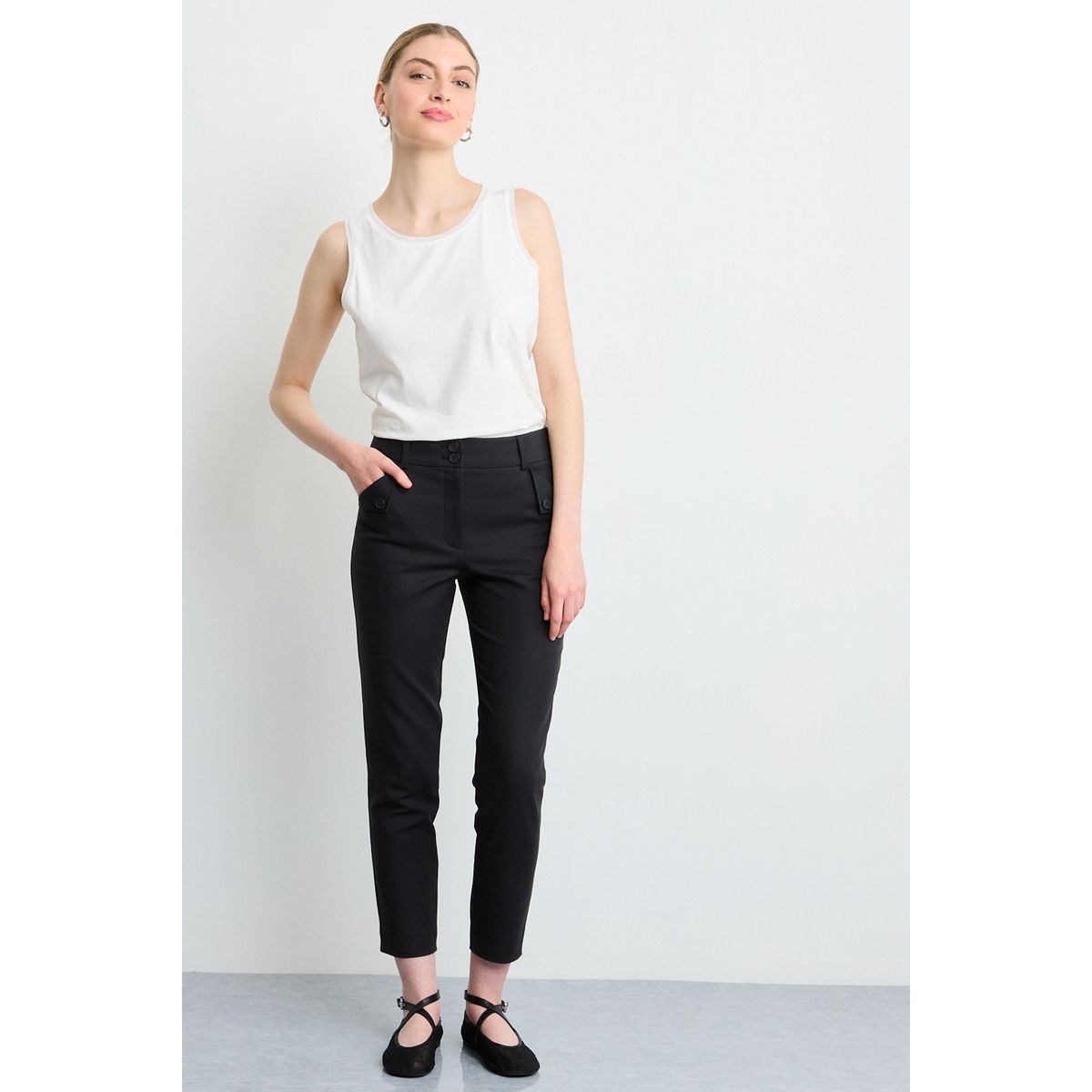 IO - Pantalon Mujer Negro Io